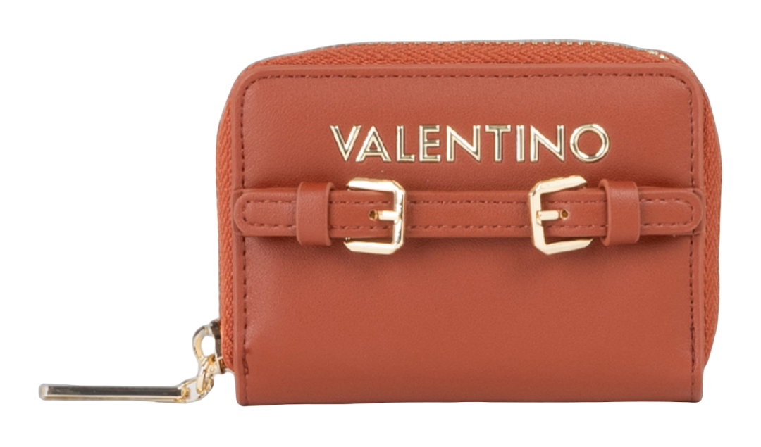VALENTINO Archi Zip Around Wallet Mattone