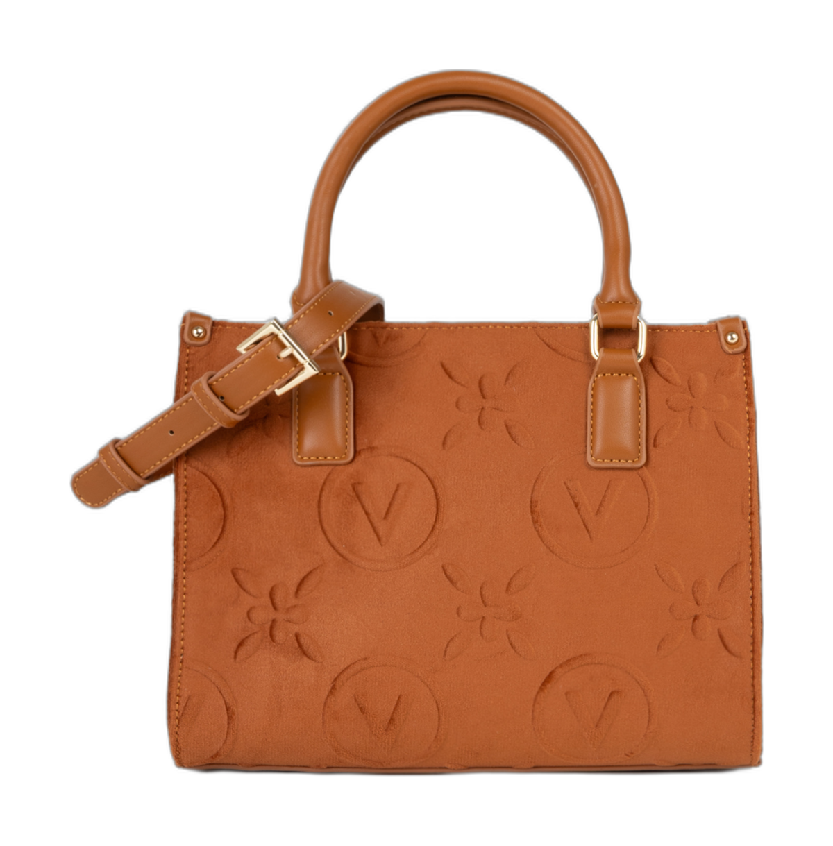 VALENTINO Samba Velvet Handbag Mattone