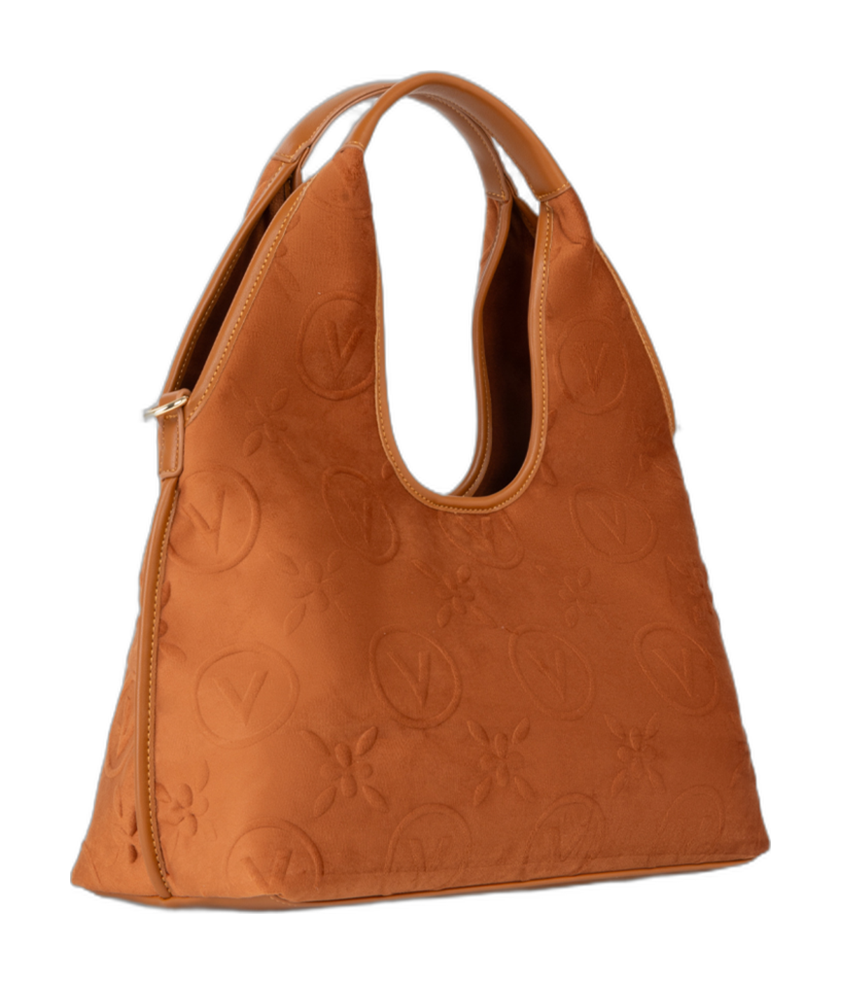 VALENTINO Samba Velvet Shopping Bag Mattone VALENTINO Samba Velvet Shopping Bag Mattone