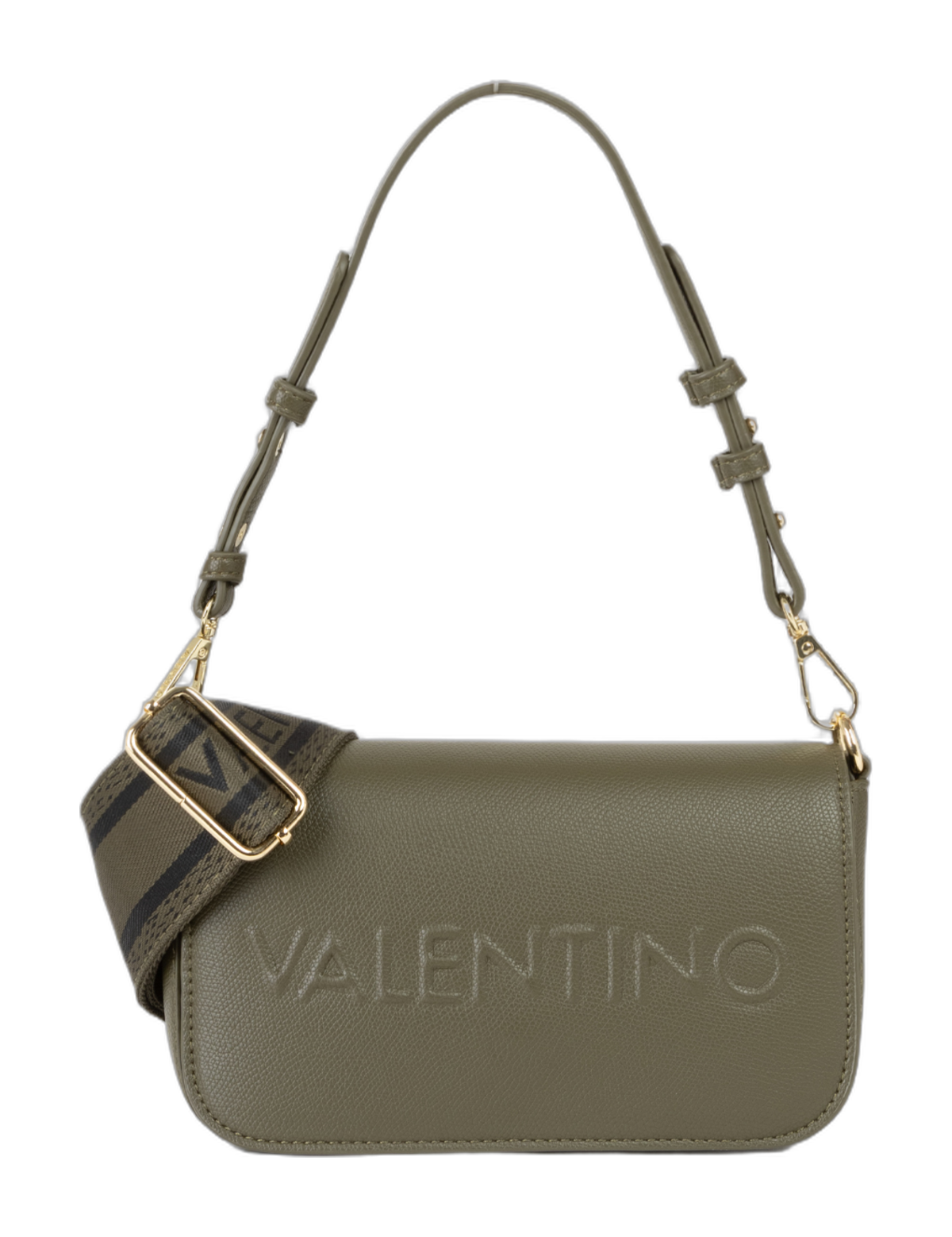 VALENTINO Bianka Re Flap Bag Verde Militare