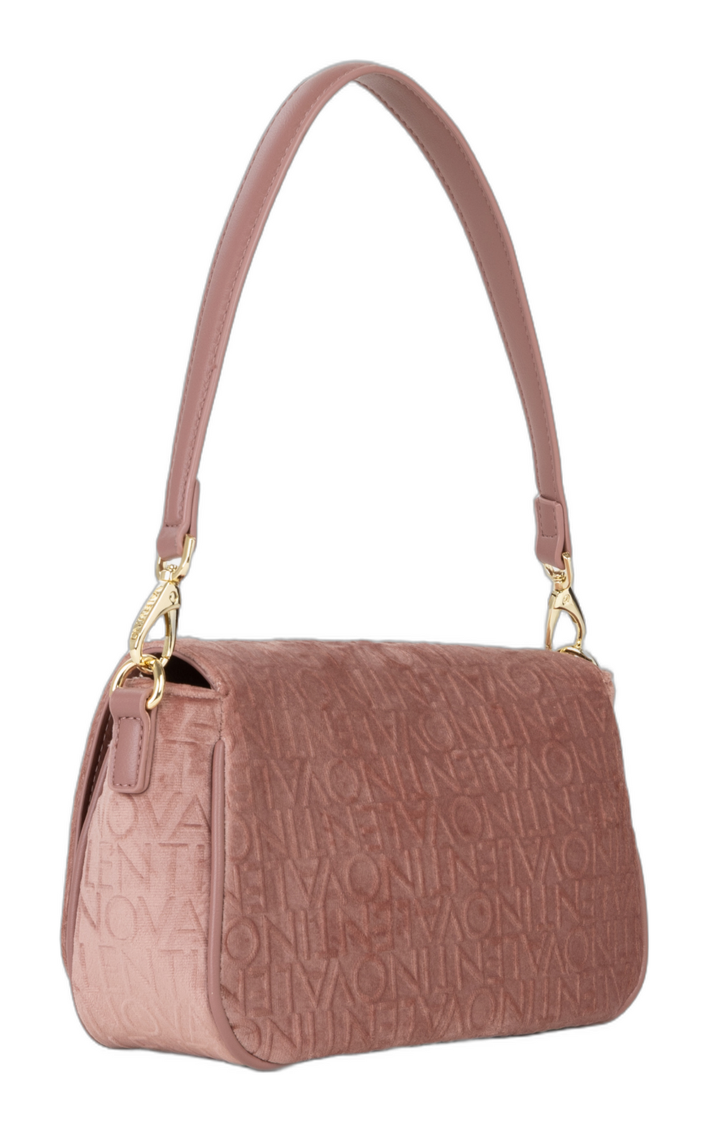 VALENTINO Velvet Flap Bag Nudo VALENTINO Velvet Flap Bag Nudo