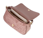 VALENTINO Velvet Flap Bag Nudo VALENTINO Velvet Flap Bag Nudo
