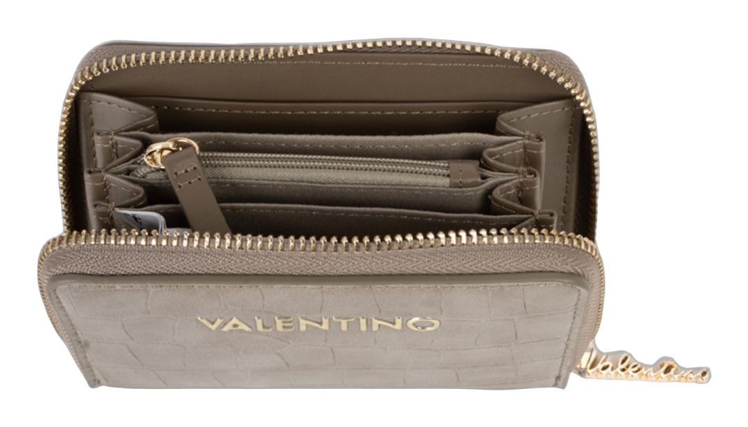 VALENTINO Opaline Re Zip Around Wallet Taupe VALENTINO Opaline Re Zip Around Wallet Taupe