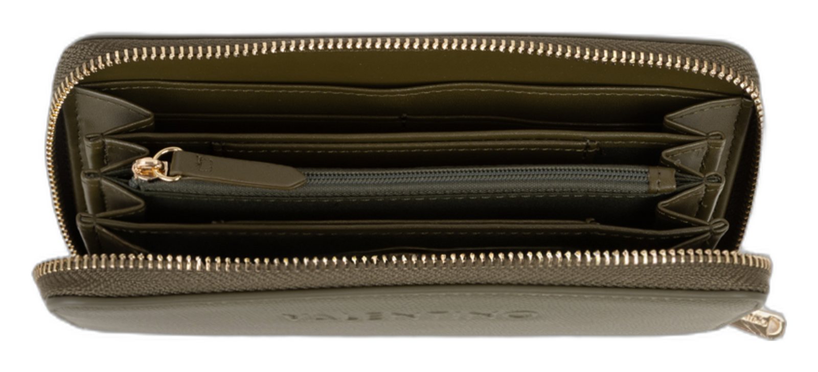 VALENTINO Bianka Re Zip Around Wallet Verde Militare VALENTINO Bianka Re Zip Around Wallet Verde Militare