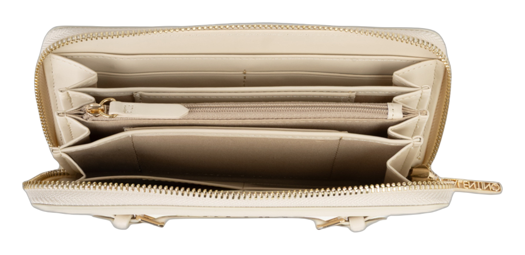 VALENTINO Archi Zip Around Wallet Beige VALENTINO Archi Zip Around Wallet Beige