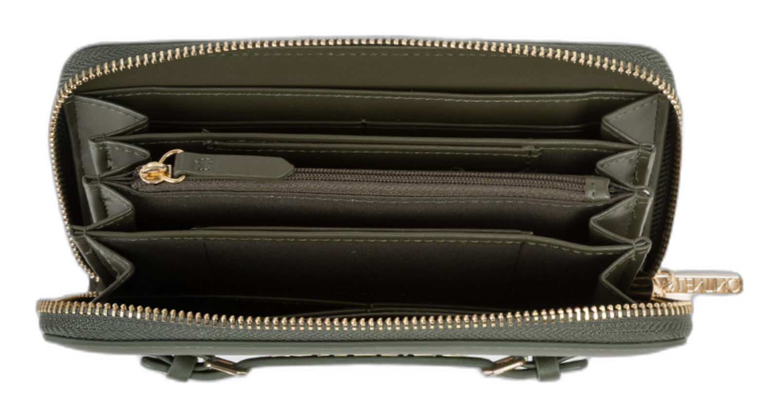 VALENTINO Archi Zip Around Wallet Verde Militare VALENTINO Archi Zip Around Wallet Verde Militare