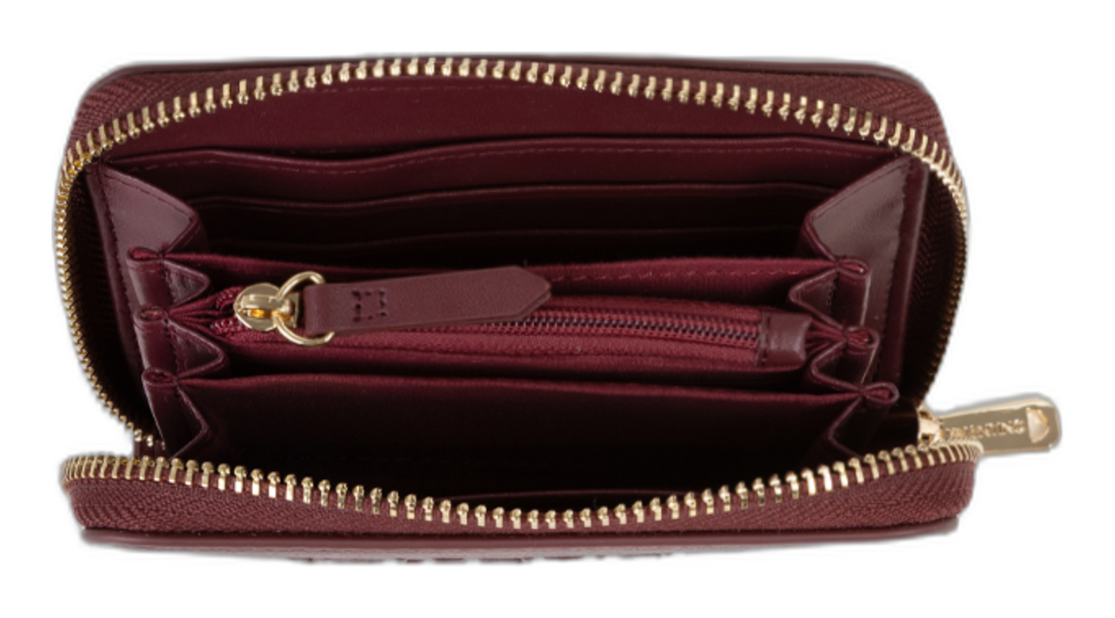 VALENTINO Bianka Re Zip Around Wallet Bordeaux VALENTINO Bianka Re Zip Around Wallet Bordeaux