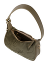 VALENTINO Samba Velvet Shoulder Bag Verde Militare VALENTINO Samba Velvet Shoulder Bag Verde Militare