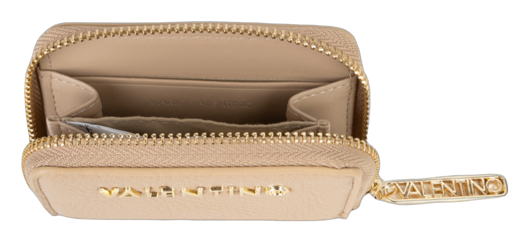 VALENTINO Maury Zip Around Wallet Beige VALENTINO Maury Zip Around Wallet Beige
