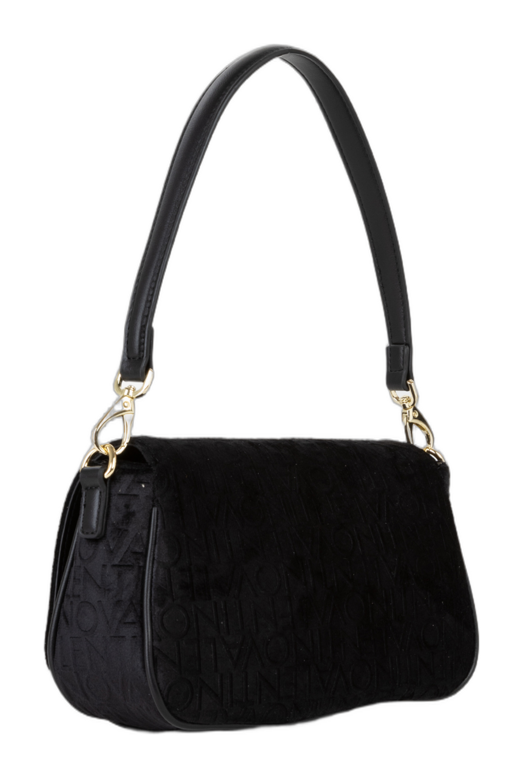 VALENTINO Velvet Flap Bag Nero VALENTINO Velvet Flap Bag Nero