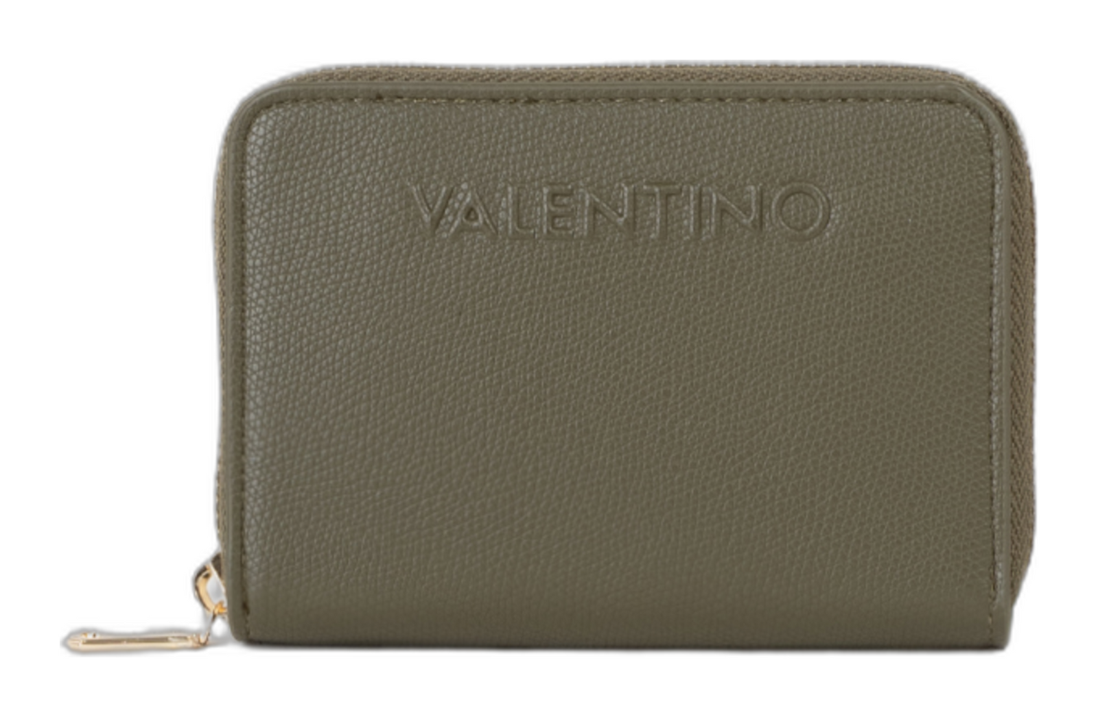 VALENTINO Bianka Re Zip Around Wallet Verde Militare