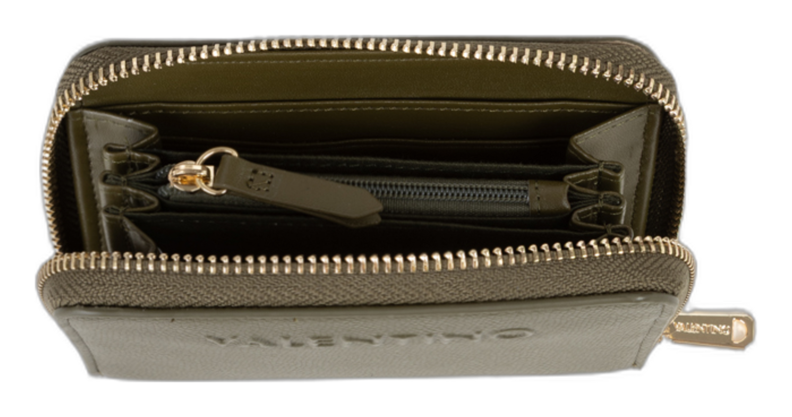 VALENTINO Bianka Re Zip Around Wallet Verde Militare VALENTINO Bianka Re Zip Around Wallet Verde Militare