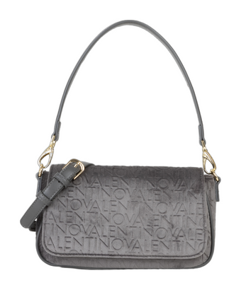 VALENTINO Velvet Flap Bag Antracite