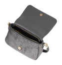 VALENTINO Velvet Flap Bag Antracite VALENTINO Velvet Flap Bag Antracite