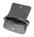 VALENTINO Velvet Flap Bag Anthracite