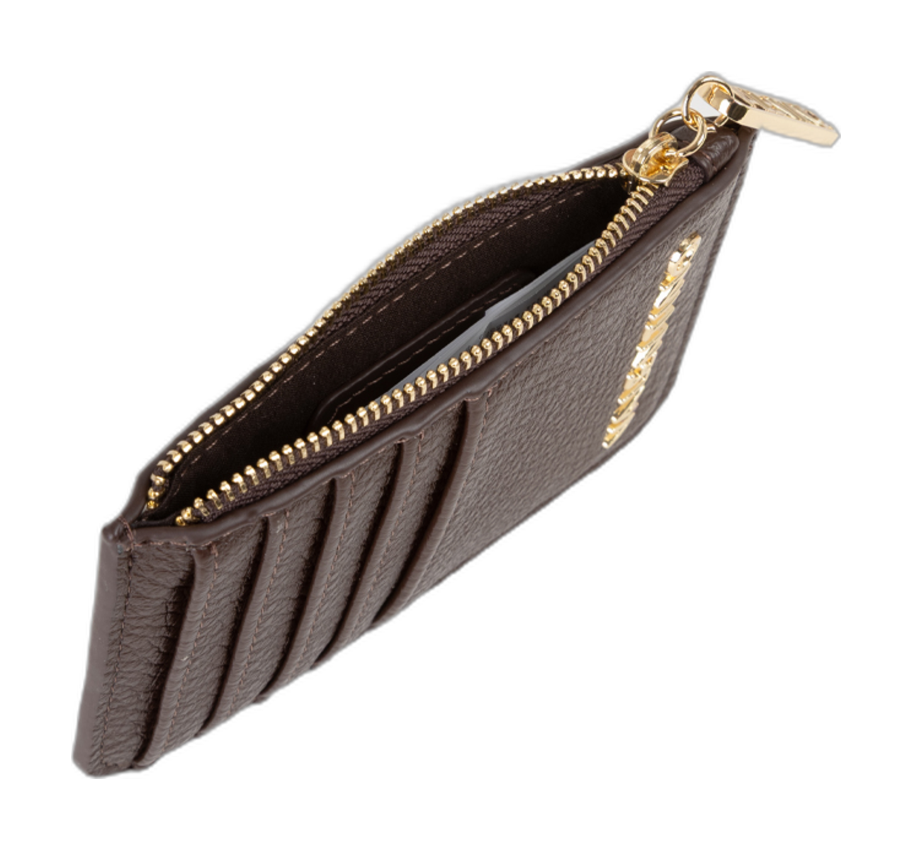 VALENTINO Maury Credit Card Case Caffe VALENTINO Maury Credit Card Case Caffe