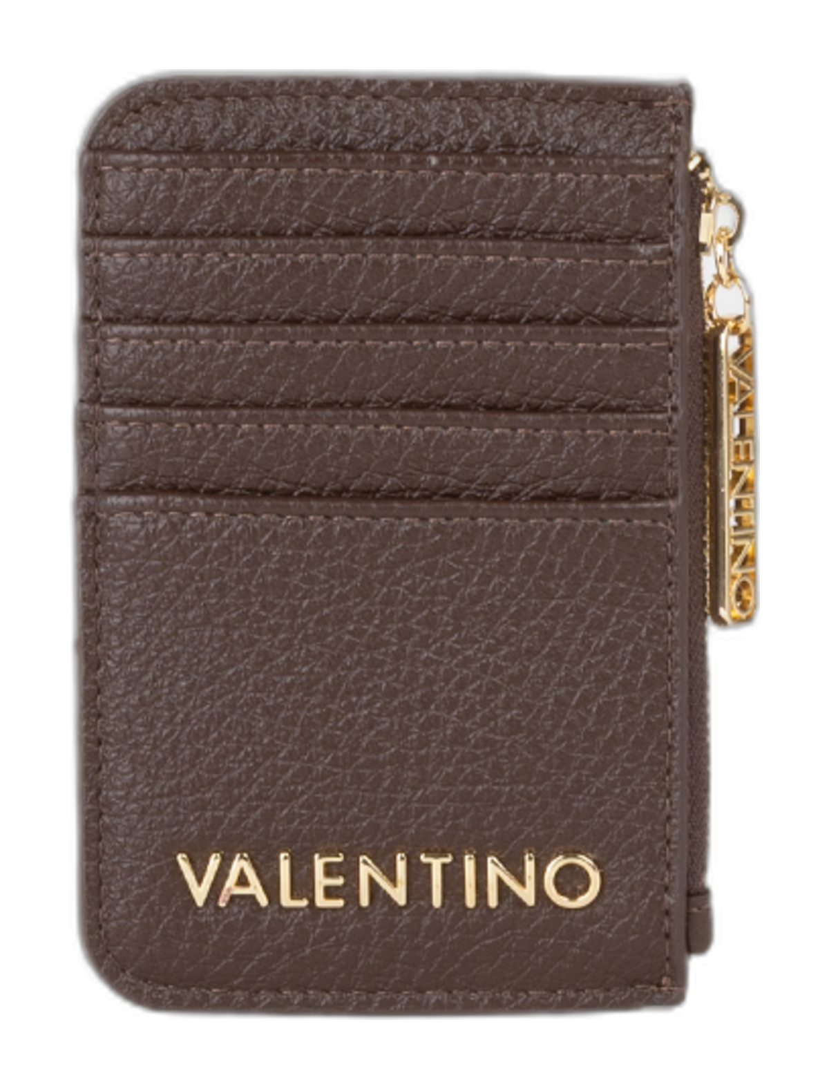 VALENTINO Maury Credit Card Case Caffe