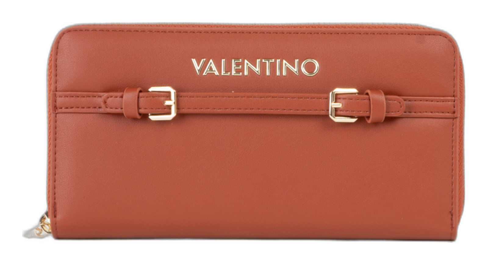 VALENTINO Archi Zip Around Wallet Mattone