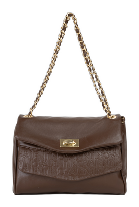 VALENTINO Leya Re Flap Bag Caffe