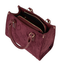 VALENTINO Samba Velvet Handbag Bordeaux