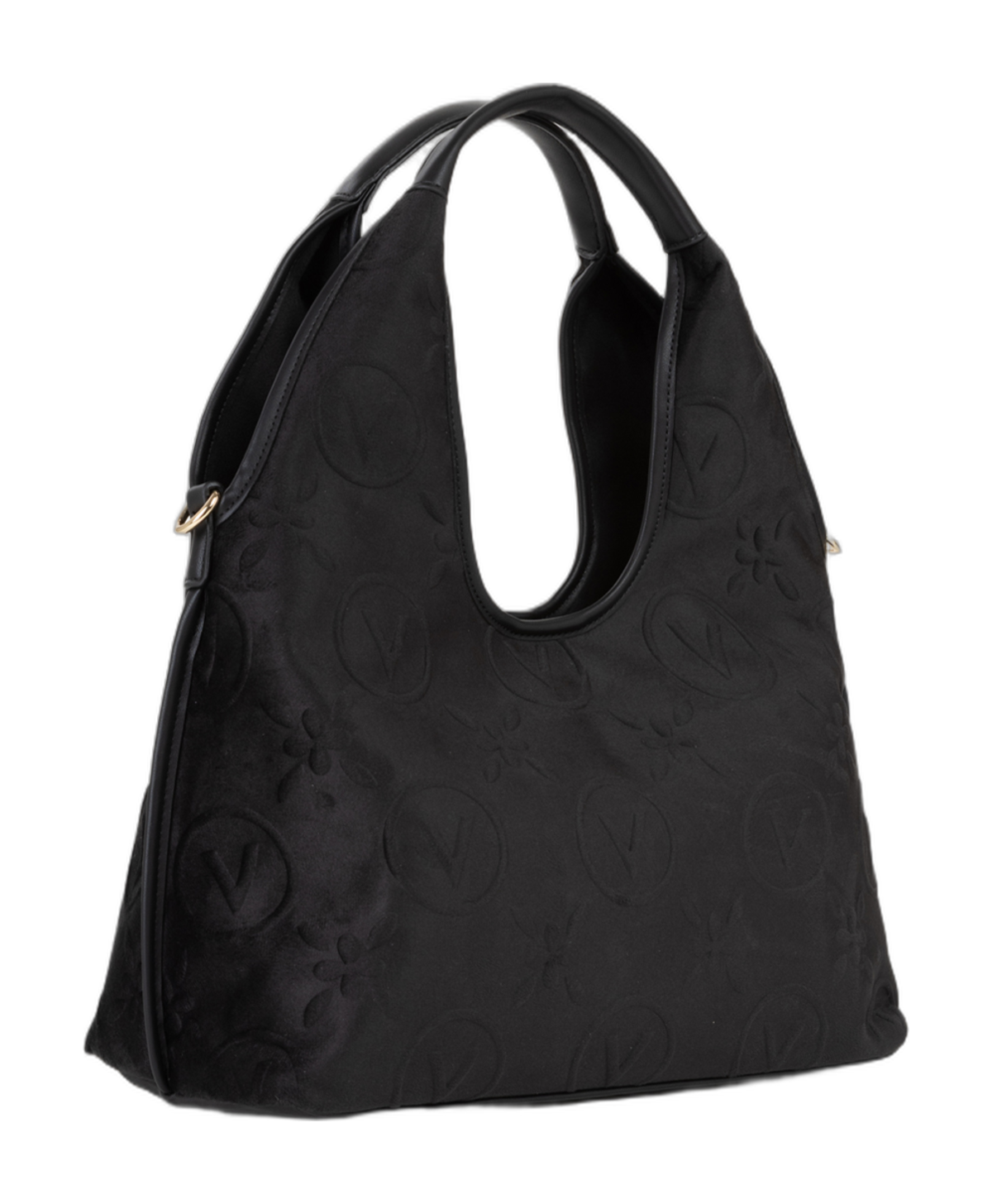 VALENTINO Samba Velvet Shopping Bag Nero VALENTINO Samba Velvet Shopping Bag Nero