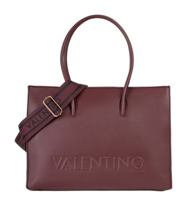 VALENTINO Bianka Re Shopping Bag Bordeaux