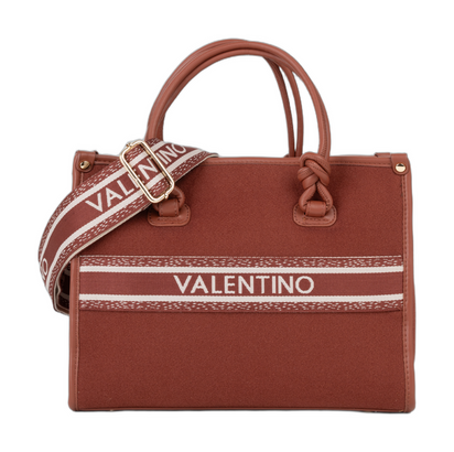 VALENTINO Winter Aella Shopping Bag Mattone