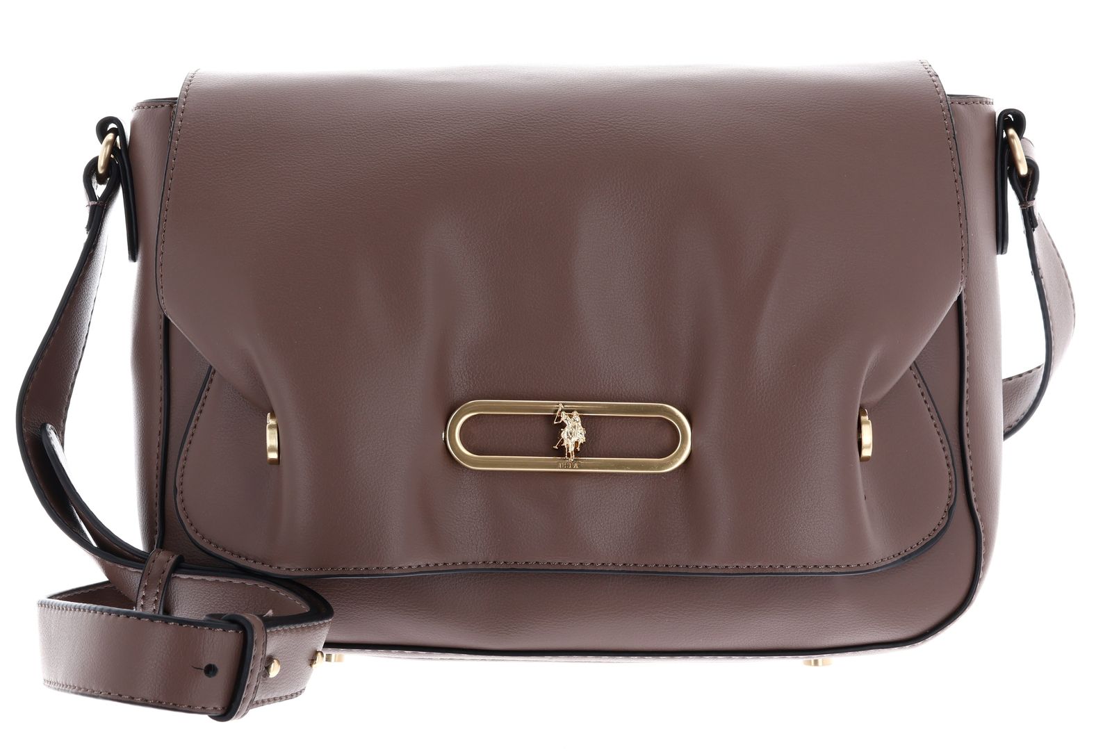 U.S. POLO ASSN. Aytounhill Flap Crossbody Bag Cacao Powder