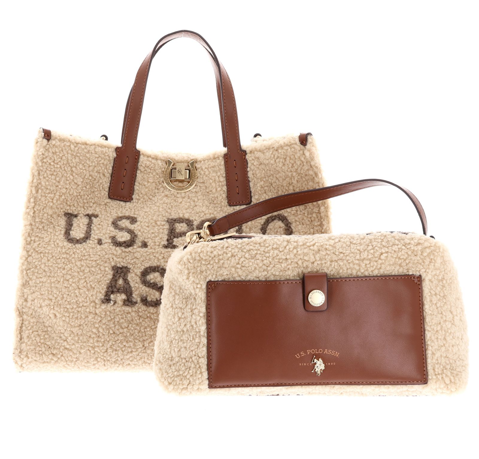 U.S. POLO ASSN. Middleton Double Handle With Extra Bag Shearling