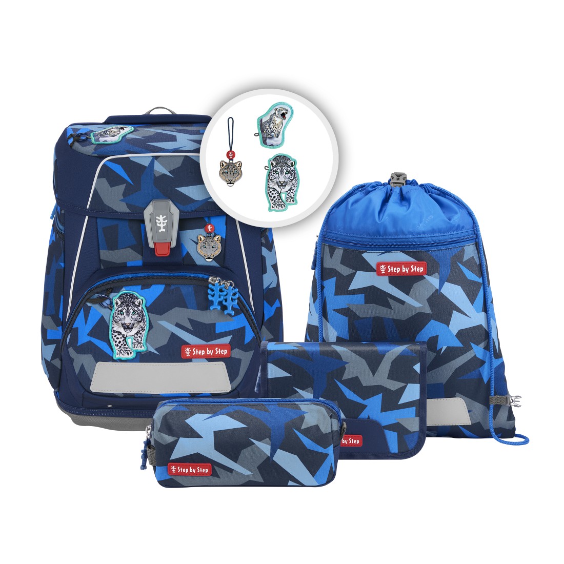 Step by Step Space Schulranzen-Set 5-teilig Snow Leopard Arko