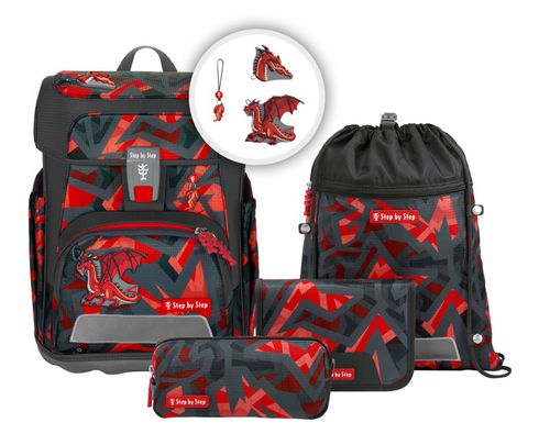 Step by Step Cloud Schulranzen-Set 5-teilig Dragon Firo