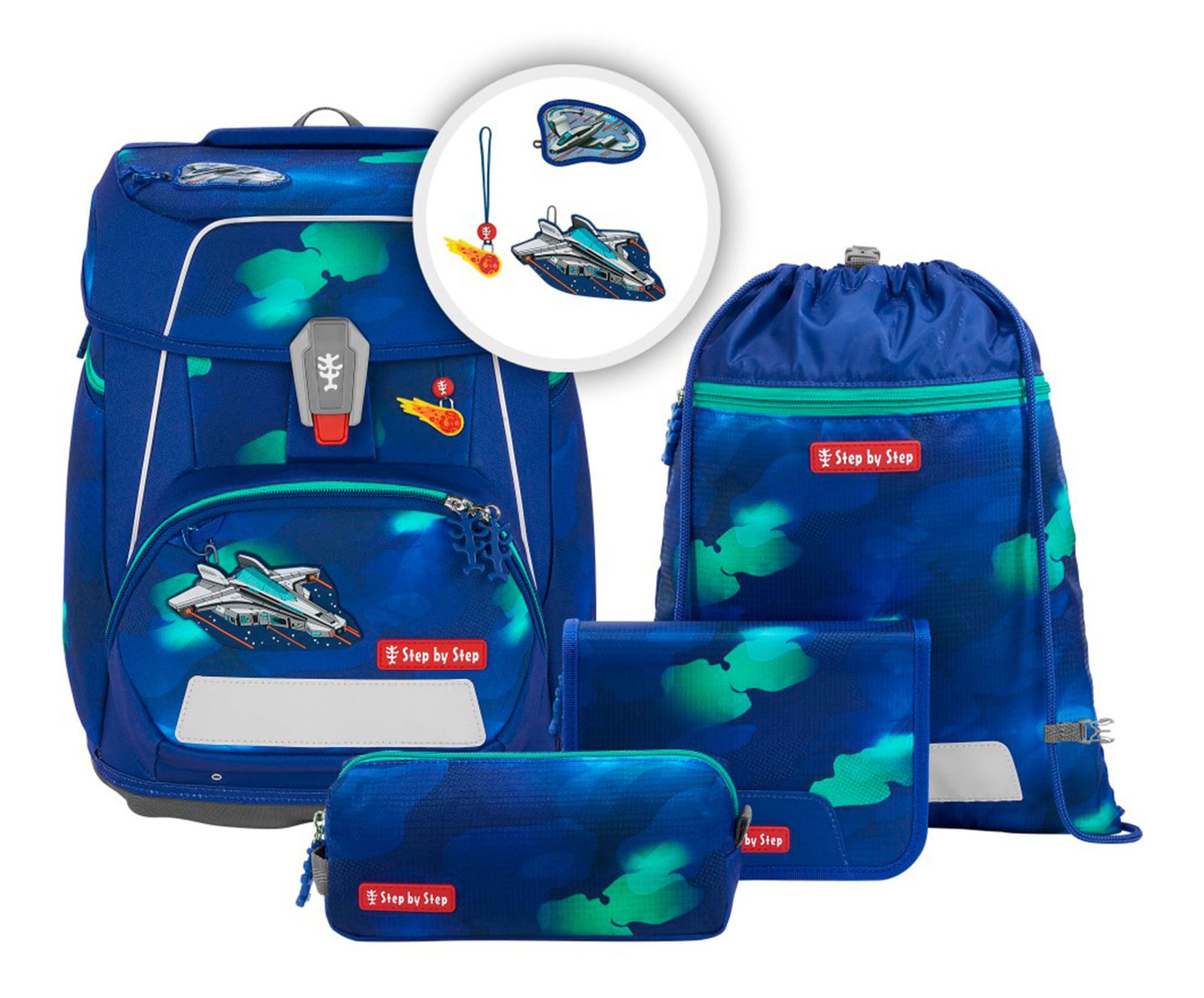 Step by Step Space Schulranzen-Set 5-teilig Starship Juno