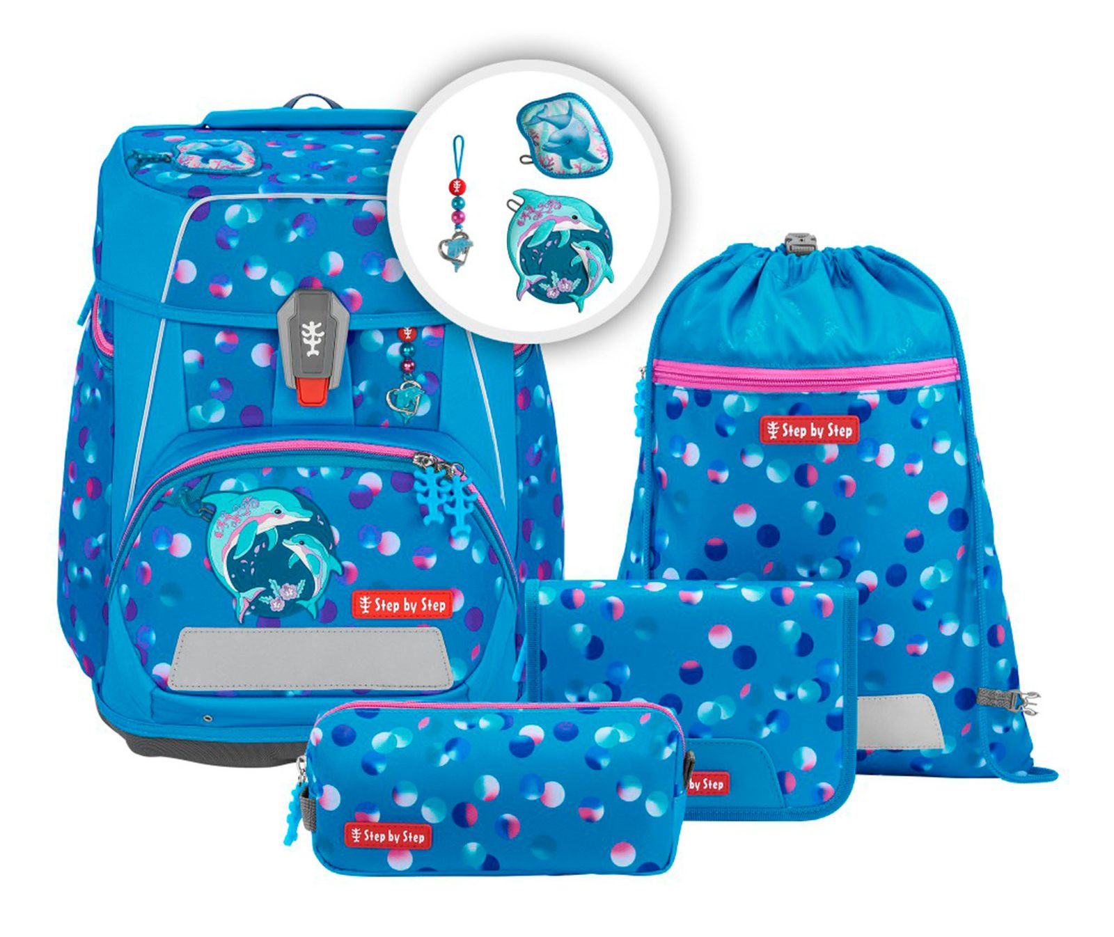 Step by Step Space Schulranzen-Set 5-teilig Dolphin Finja