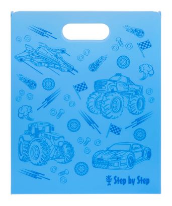 Step by Step Folder Box With Carrying Handle Blue Step by Step Folder Box With Carrying Handle Blue