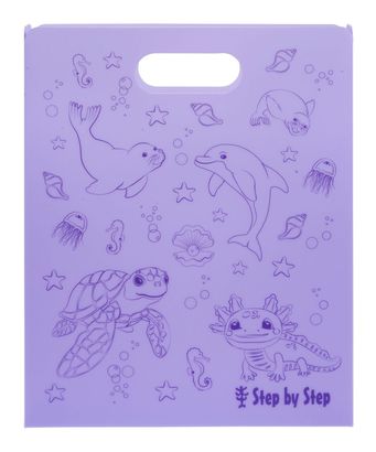 Step by Step Folder Box With Carrying Handle Purple Step by Step Folder Box With Carrying Handle Purple