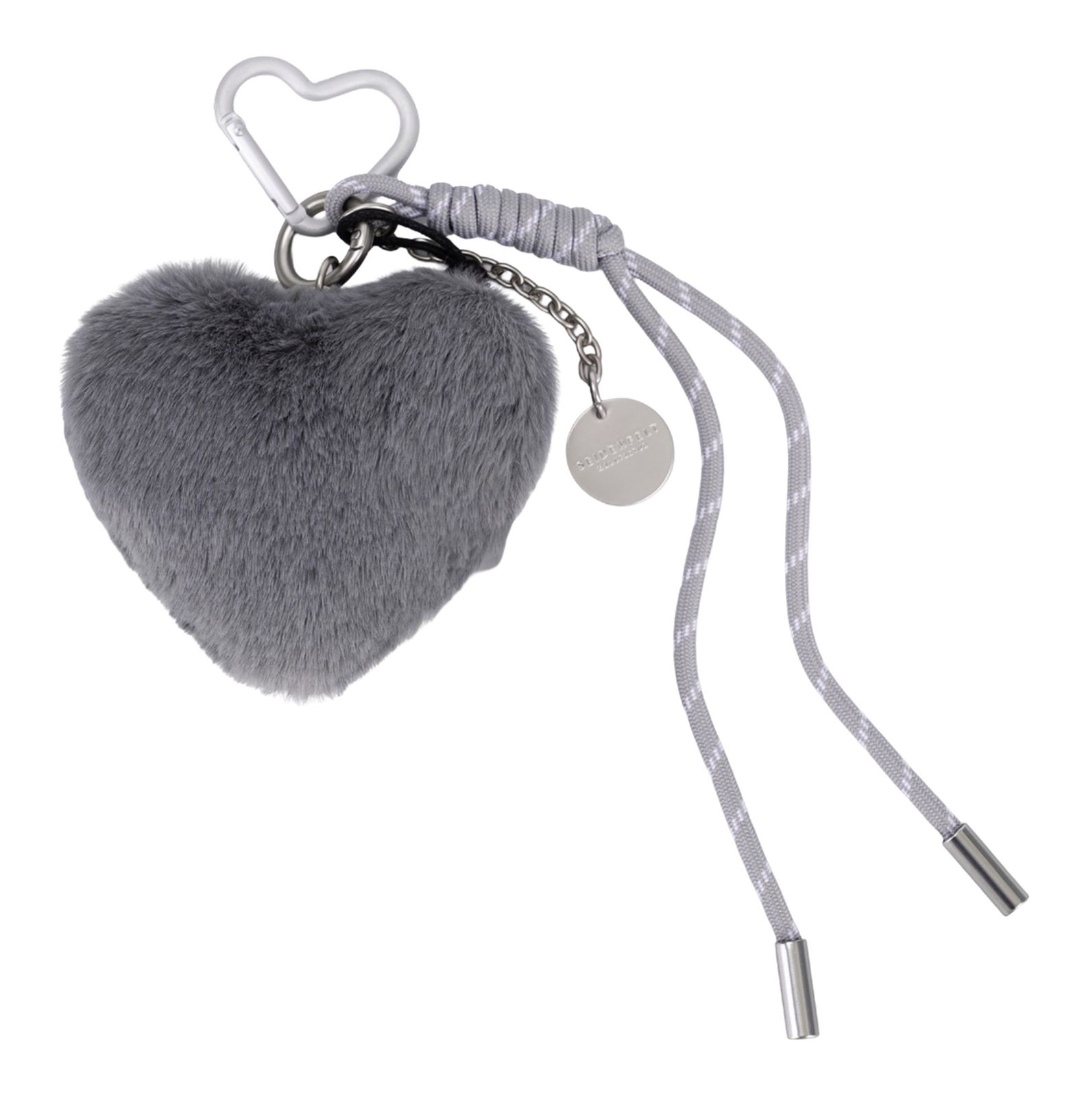 SEIDENFELT MANUFAKTUR Fluffy Heart Charm Grey SEIDENFELT MANUFAKTUR Fluffy Heart Charm Grey