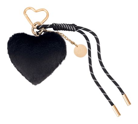 SEIDENFELT MANUFAKTUR Fluffy Heart Charm Black SEIDENFELT MANUFAKTUR Fluffy Heart Charm Black