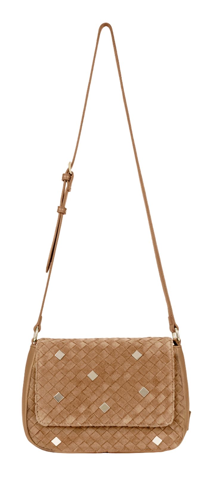 FREDsBRUDER Weave & Shine Collection Crossbag Dark Sand