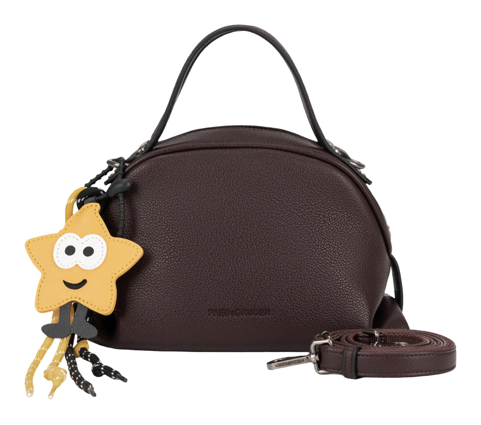 FREDsBRUDER Put Your Heart On Collection Tophandle Bag Dark Choco Brown
