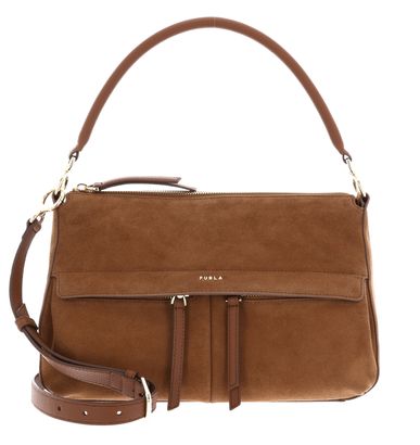 FURLA Isadora Top Handle Bag M Toni Cognac