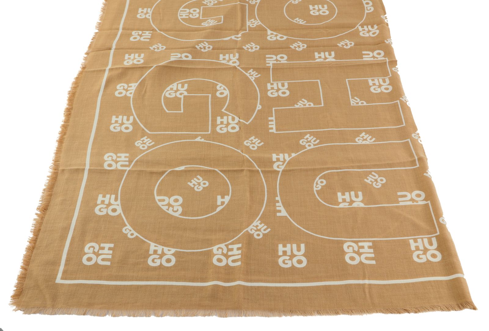 HUGO Alycia Scarf 120x120 Brown Overflow HUGO Alycia Scarf 120x120 Brown Overflow