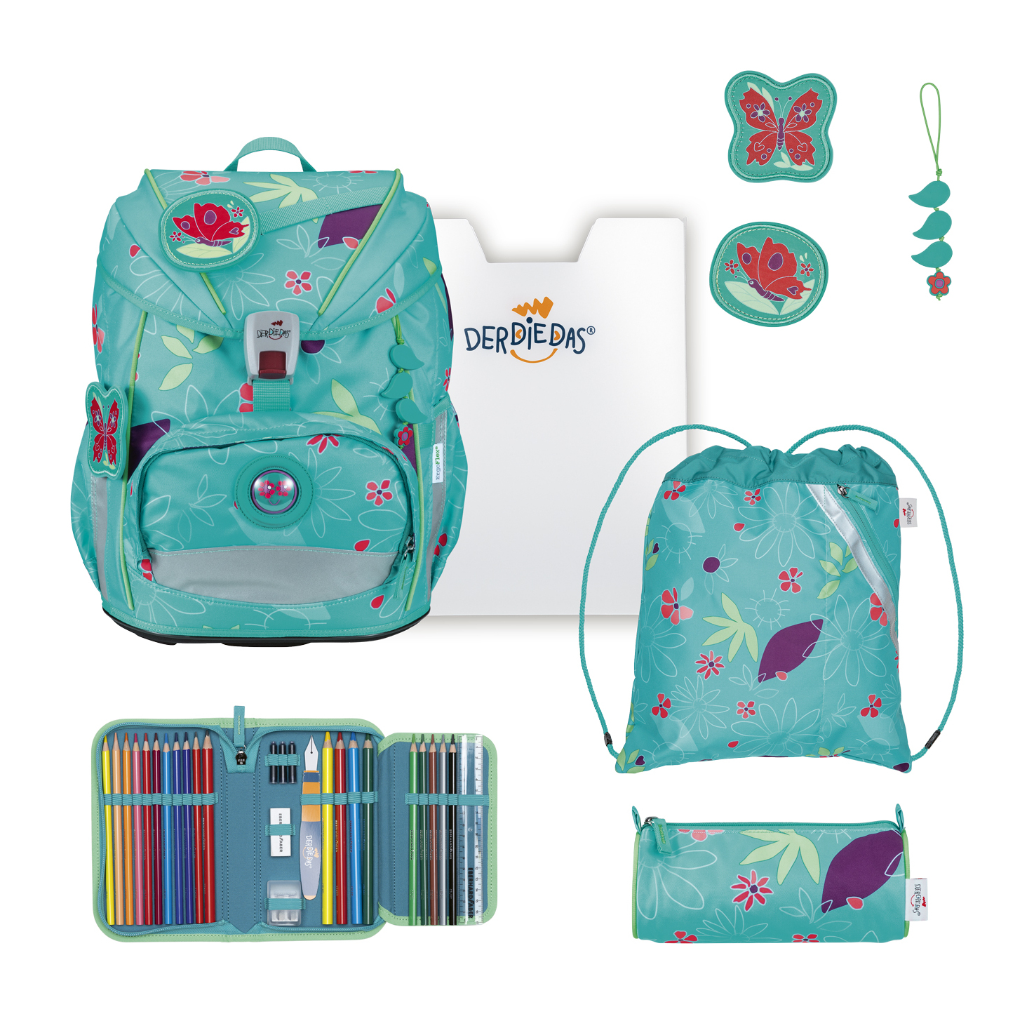 DerDieDas ErgoFlex Light Set 6-teilig Butterfly Garden