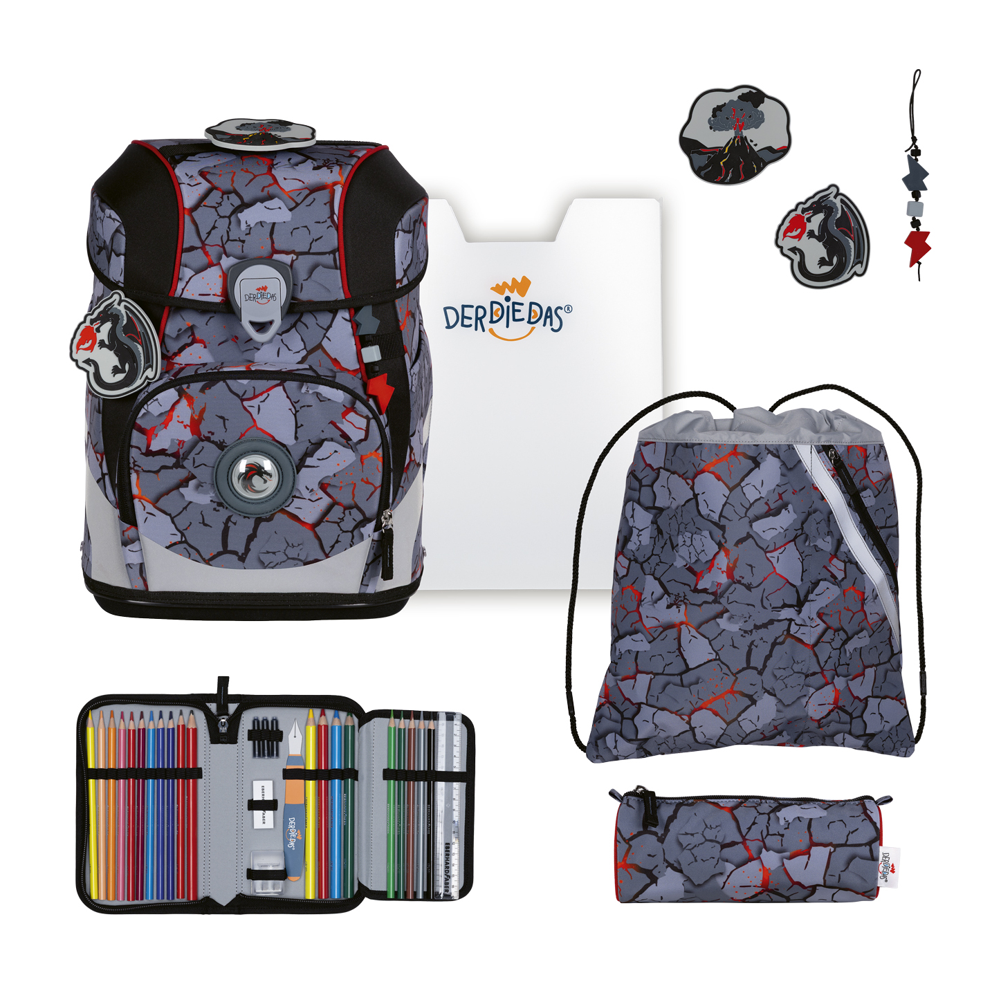 DerDieDas ErgoFlex Tiny Set 6-teilig Dragon Flame