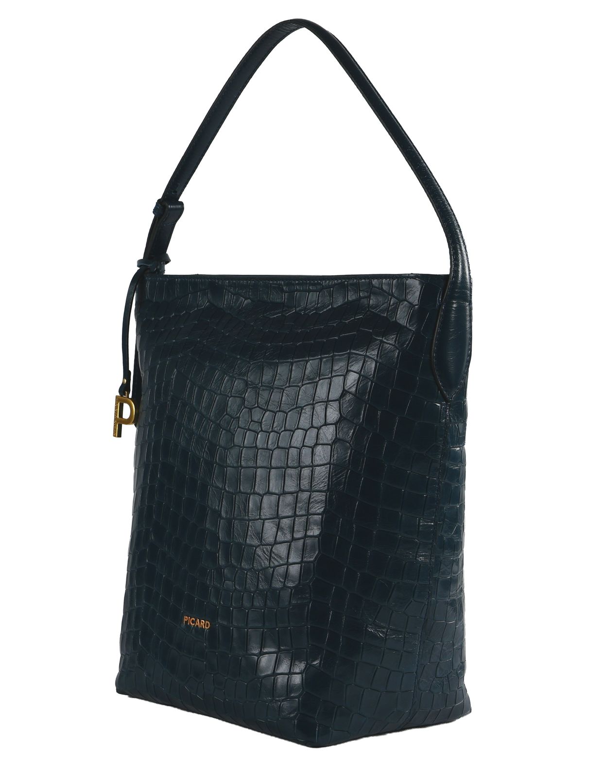 PICARD Croco Shoulder Bag Deep Ocean PICARD Croco Shoulder Bag Deep Ocean
