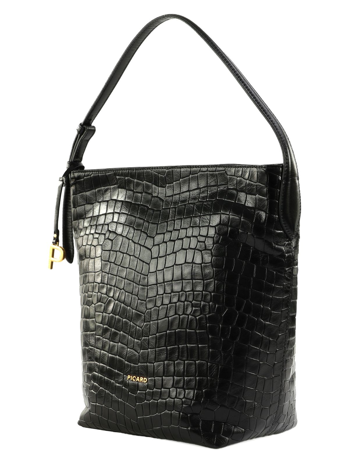 PICARD Croco Shoulder Bag Black PICARD Croco Shoulder Bag Black