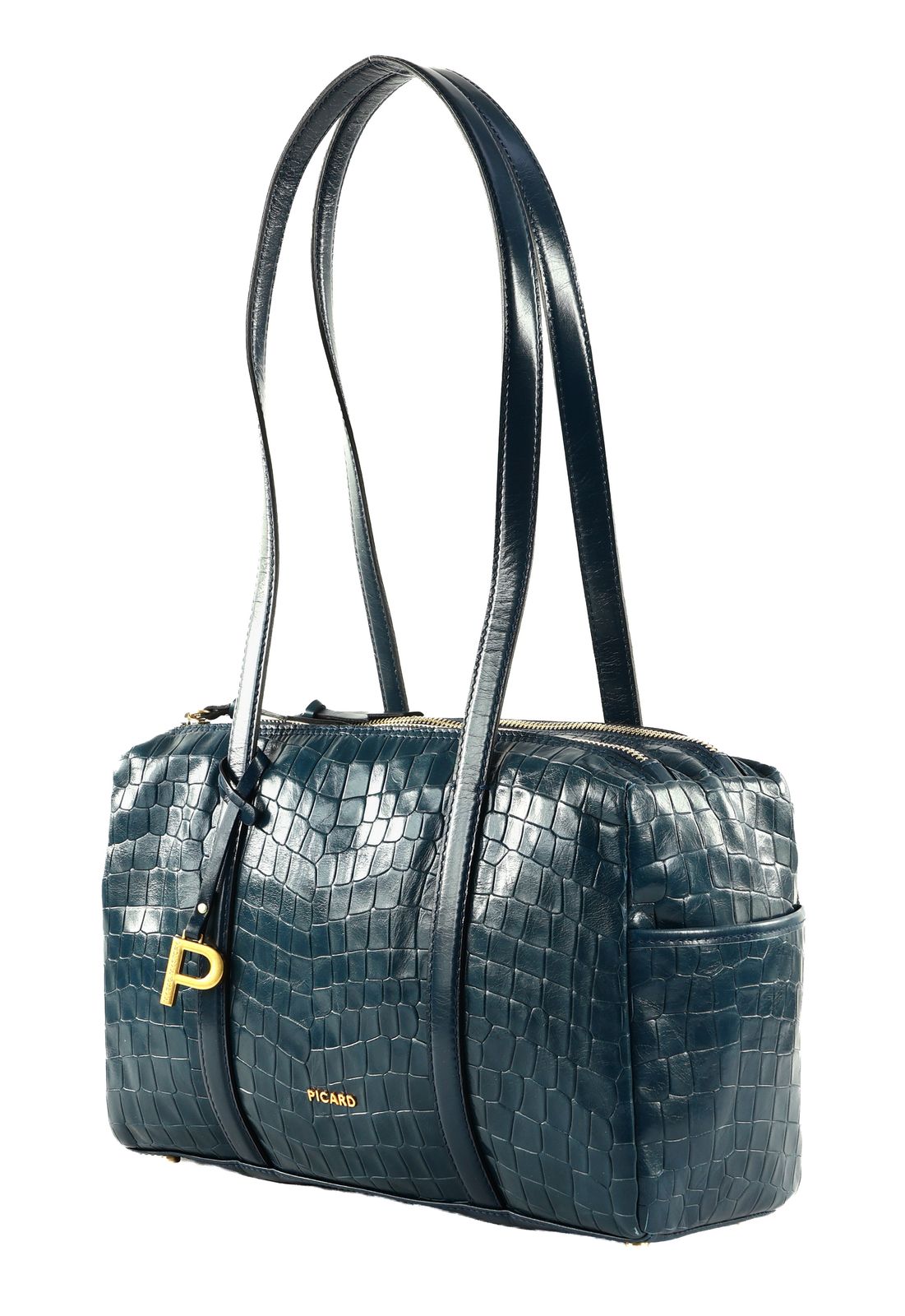 PICARD Croco Shoulder Bag Deep Ocean PICARD Croco Shoulder Bag Deep Ocean