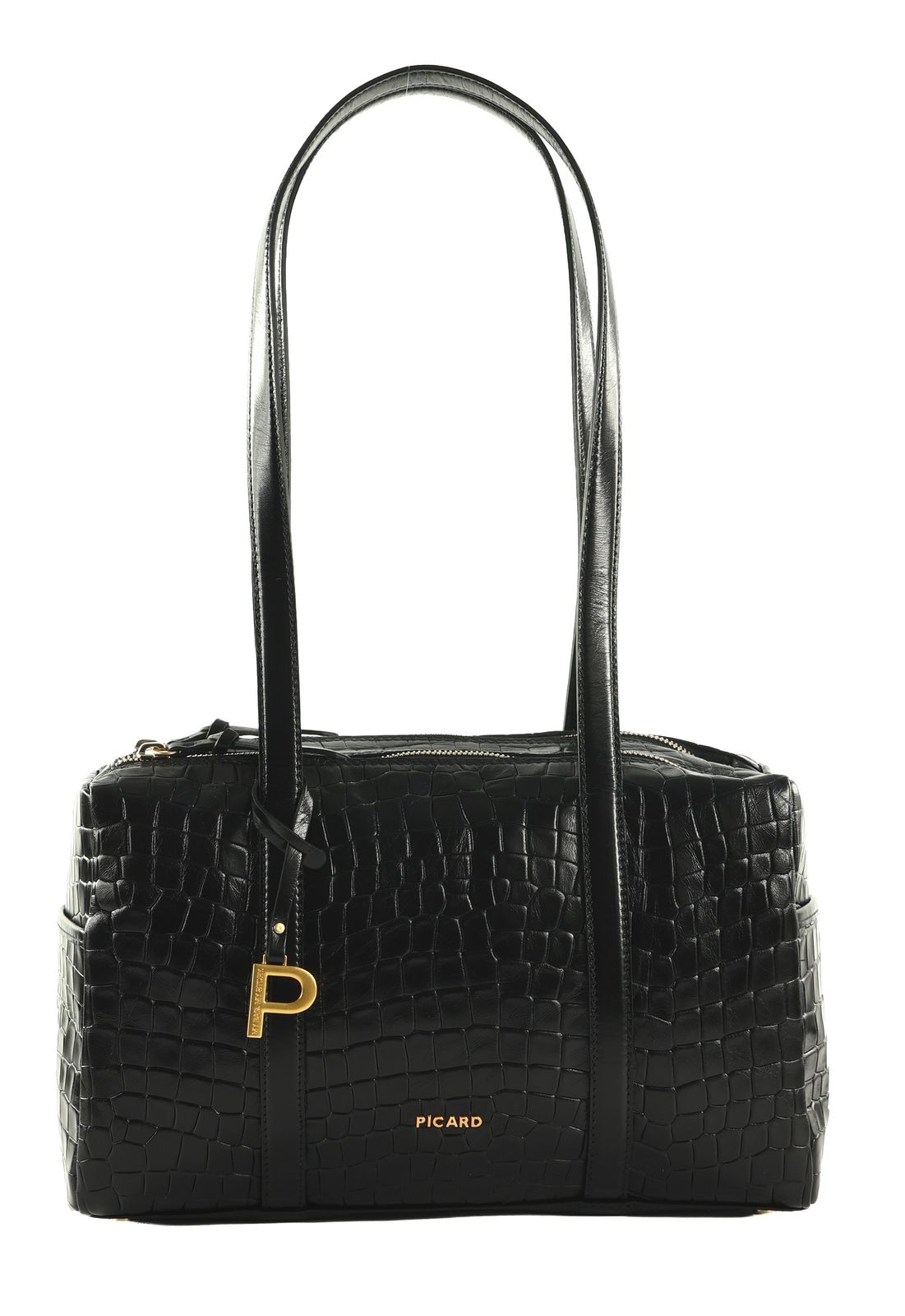 PICARD Croco Shoulder Bag Black