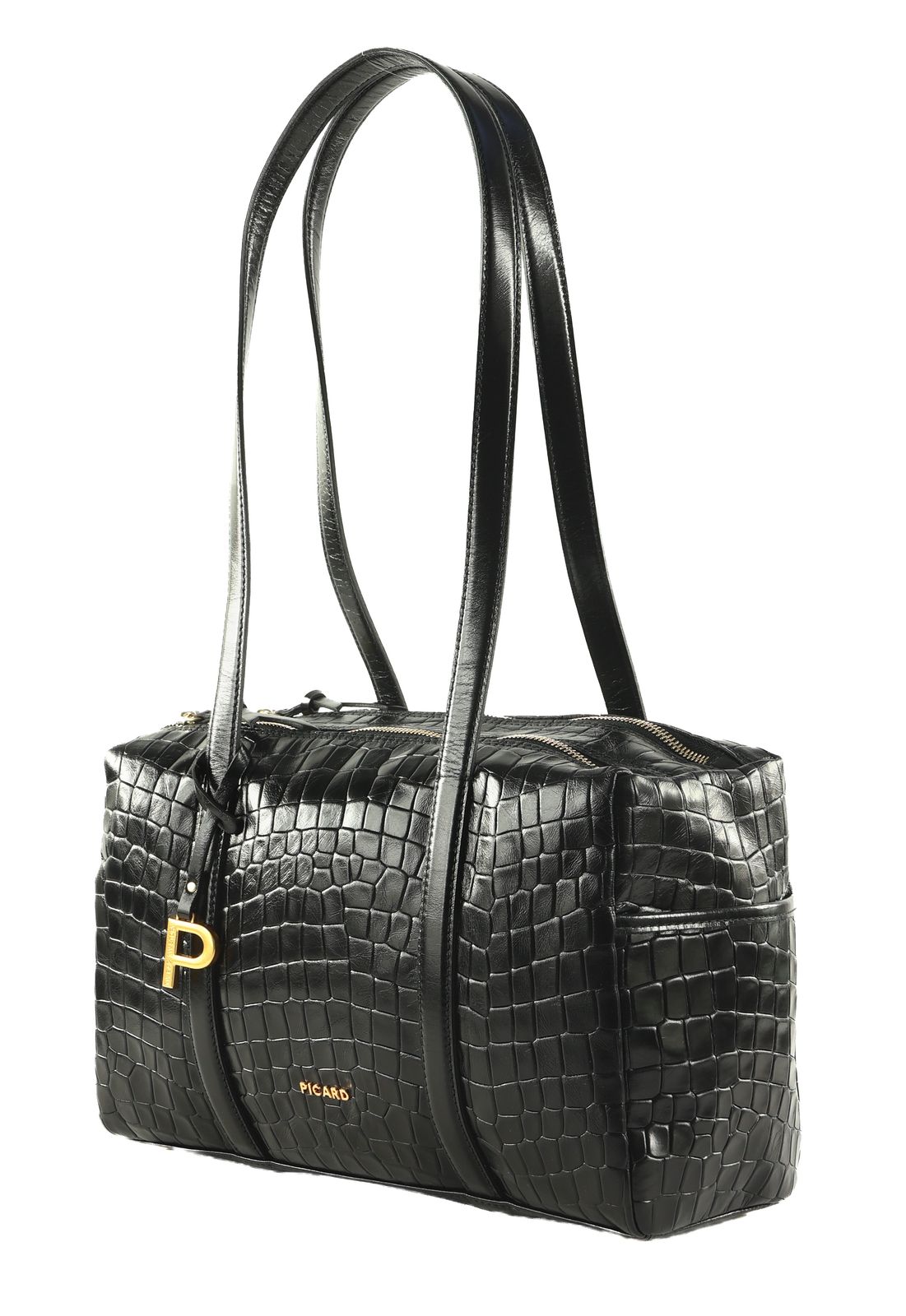 PICARD Croco Shoulder Bag Black PICARD Croco Shoulder Bag Black