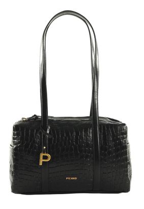 PICARD Croco Shoulder Bag Black PICARD Croco Shoulder Bag Black