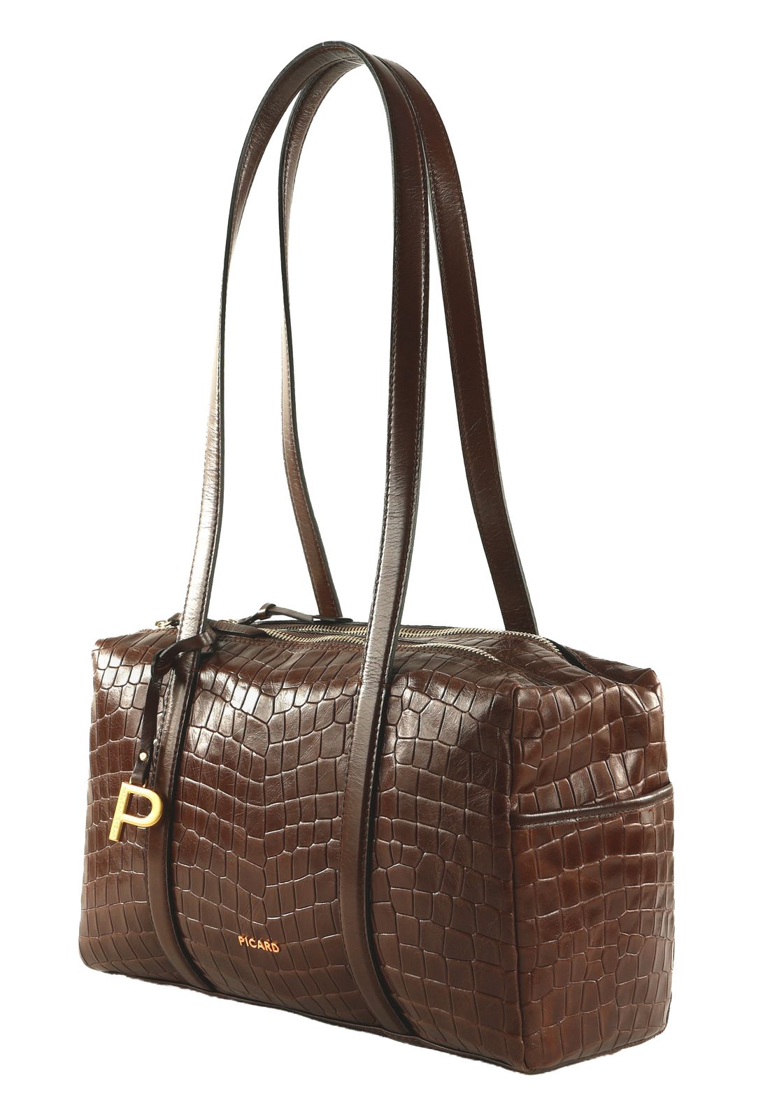 PICARD Croco Shoulder Bag Cafe PICARD Croco Shoulder Bag Cafe